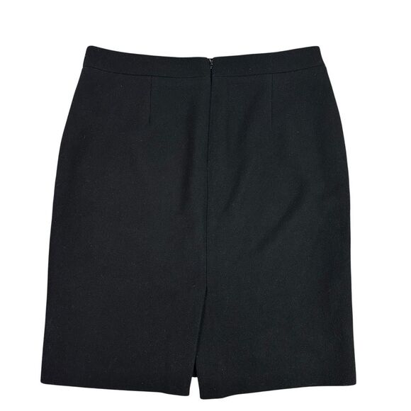 J Crew size 8 Mercantile Black Pencil Skirt Wool Blend - Picture 2 of 8